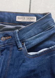 Blue Denim Jeans with top