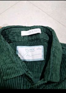 Elegant Green cargo pattrn shirt