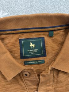 Men's Orange Polo Shirt with Pocket