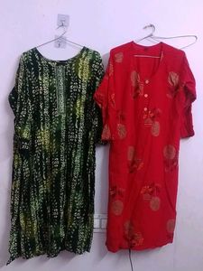 Vibrant Kurta Set - Two Beautiful Styled,
