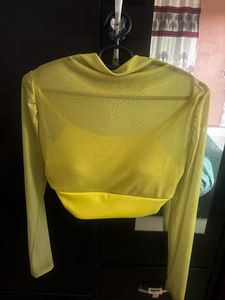 Yellow Crop Top