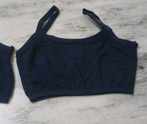 Navy Blue Sports Bras - Pack of 2