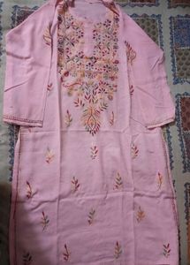 pink chicken kari long kurti 🩷
