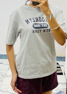 Grey Brooklyn New York Graphic T-Shirt