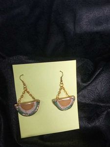 Unique Half-Circle Dangle Earrings