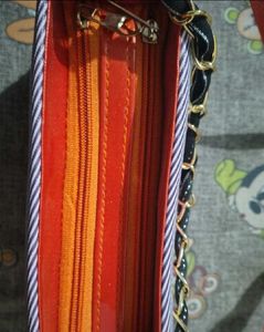 Prada Milano Striped Clutch Bag