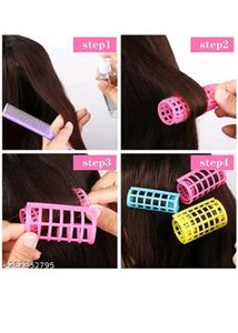 Blue Hair Curlers - Set of 10