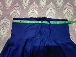 Stunning Orange &amp; Royal Blue Embroidered Salwar Ka