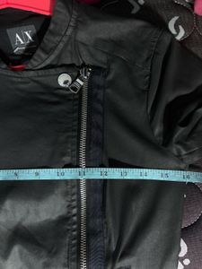 AX  Black Faux Leather Jacket
