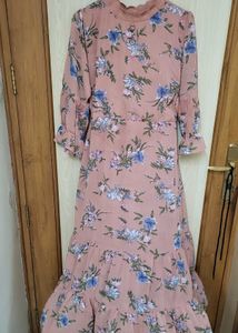 Floral Chiffon Midi Dress Never Used