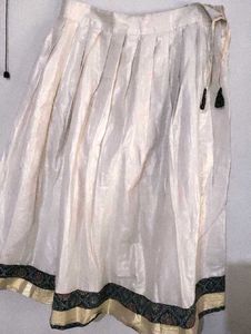 Beautiful Ethnic Golden tissue skirt with Blouse