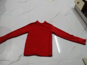 Red Velvet Long Sleeve Top