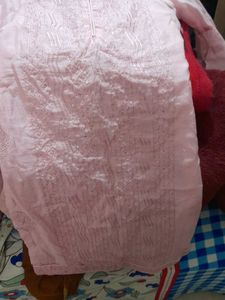 Pink Embroidered Kurta