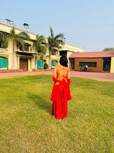 Beautiful Red &amp; Orange Palazzo and Top
