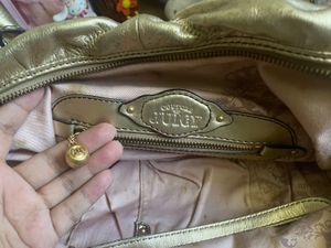 Chic Metallic Gold Hobo Bag