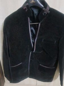 Men's Black Velvet Blazer xl