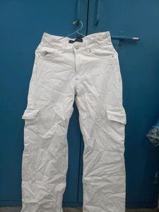 Cargo White Jeans