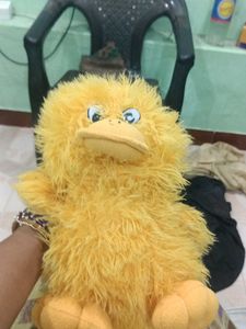 Fluffy Yellow Duck Plush Toy