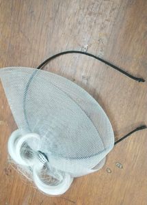 Beautiful White Cap Style Hair Band