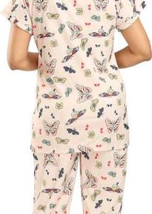 Cute Butterfly Print Pajama Set