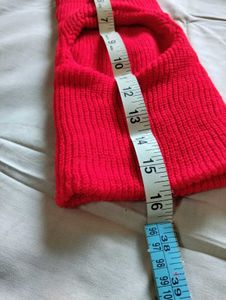 Red Knit Ski Mask Kids Balaclava Winter Monkey Cap