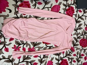 Chic Pink Ruched Mini Dress