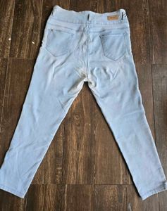 High-Waisted Denim Jeans