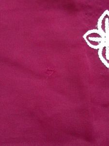 Maroon Embroidered Kurta
