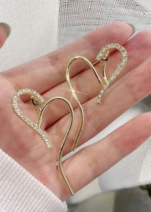 Elegant Dangle Earrings with Crystals