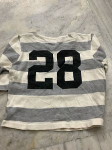 Mickey Mouse Striped Long Sleeve Top