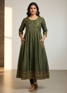 Srishti Partywear Women Anarkali Kurta XL
