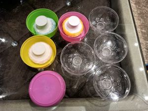 4 Powder Puff Containers