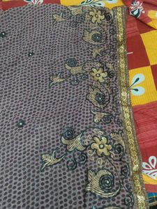 Beautiful Saree with Embellishments