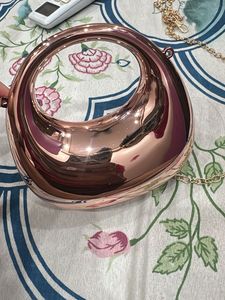 Sparkling Rose Gold Clutch Bag