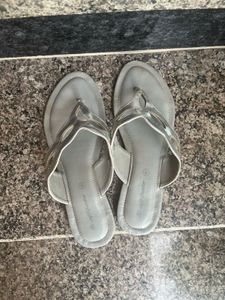 Comfy Silver Flip-Flops