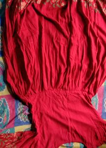 Red  Dress For Women / Knee Length