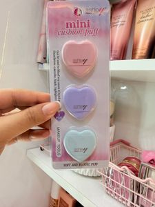 Heart-Shaped Mini Cushion Puffs