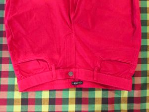 Vibrant Red Jeans