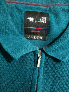 The bear house 🐻 Teal Textured Polo Shirt