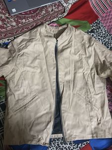 Stylish Beige Moto Jacket