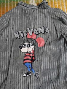 Striped Nirvana Button-Up Shirt