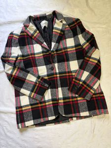 Classic Plaid Blazer Jacket
