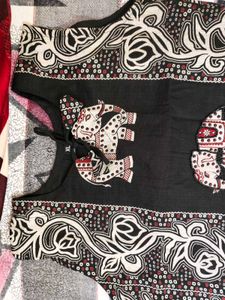 Stylish Elephant Print Kurta Set