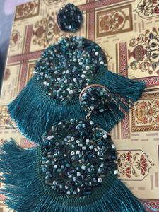 Beaded Tassel Earrings