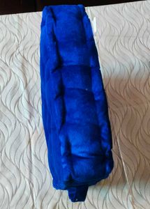 Vibrant Blue Velvet Tufted Floor Pillow