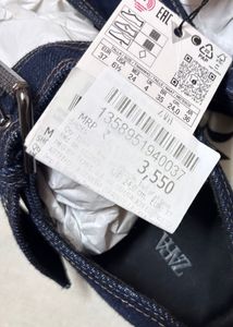 Zara Denim Mary Jane Flats