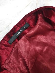 🍷Elegant Wine Velvet Style Shrug
