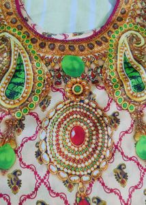 Kurta Set with Detailed Print two dupatta
