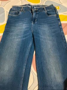 Denim bootcut blue jeans