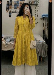 Beautiful Yellow Kurta